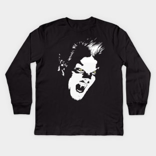 The vampire David from the 80's classic, The Lost Boys Kids Long Sleeve T-Shirt